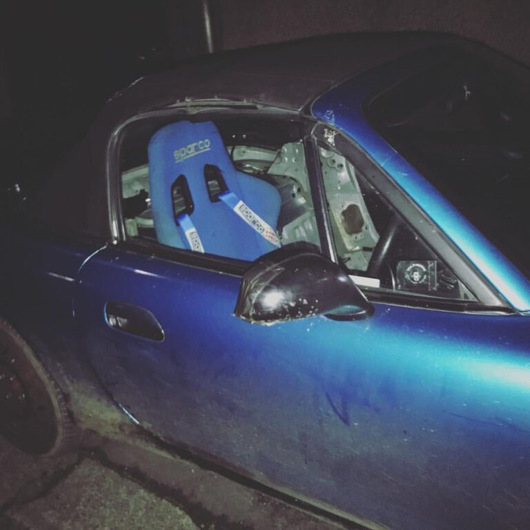 Had fun ripping the new car about after stripping out the interior and installing bucket seats and h…