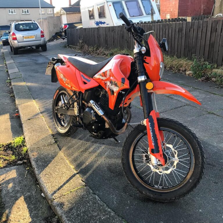 The supermoto is for sale if anyone is interested slide in the DMs Lancaster uk #supermoto #supermot…