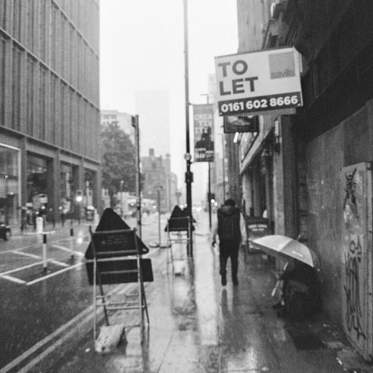 Rainy photos of Manchester 📷 Pentax me super / 35-85 f3.5 Pentax 🎞️ XP2 400 #film #35mm #kodak #ilfo…